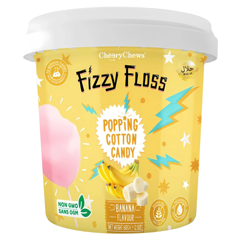 Fizzy Floss 60gm Banana GR-0050