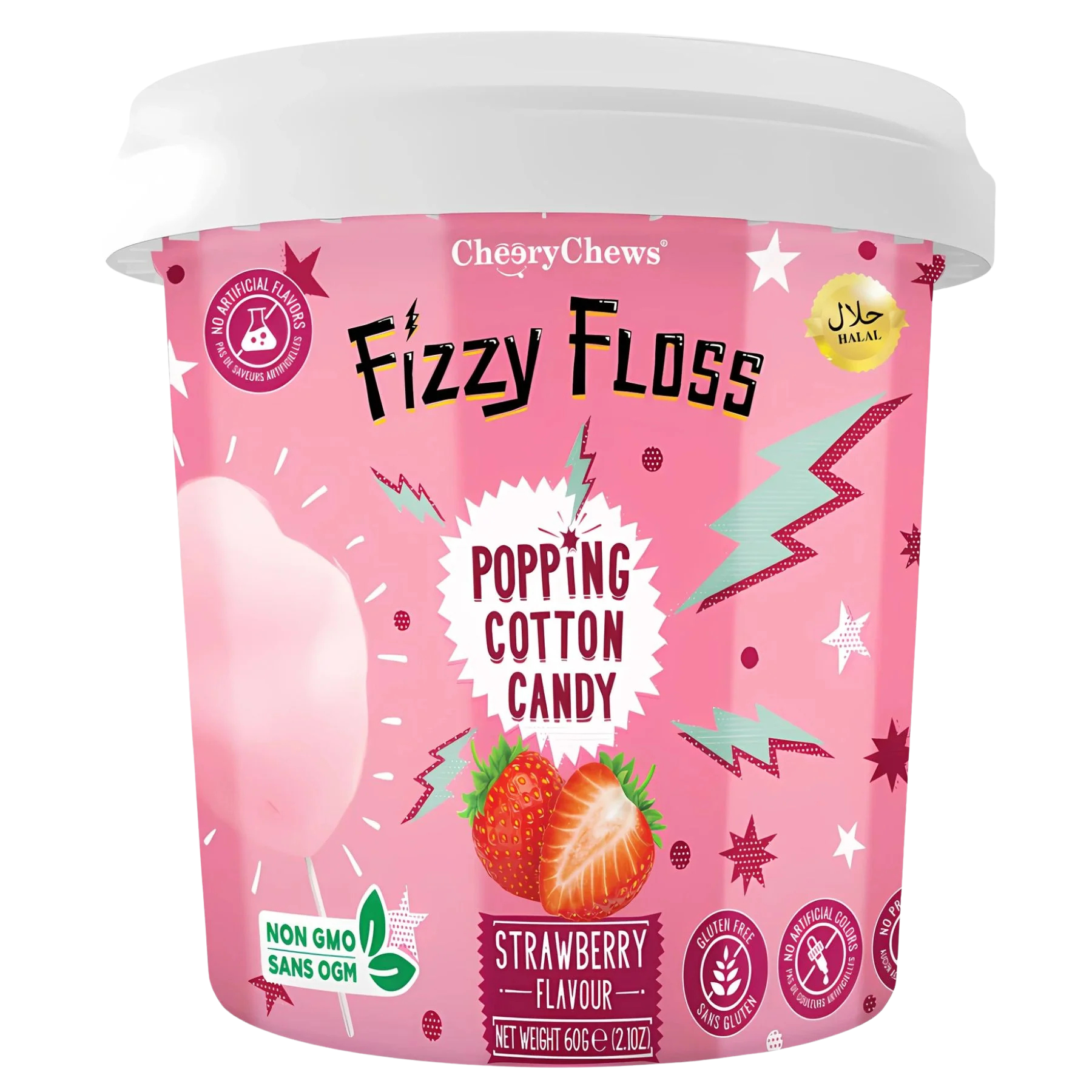 Fizzy Floss 60gm Strawberry GR-0048