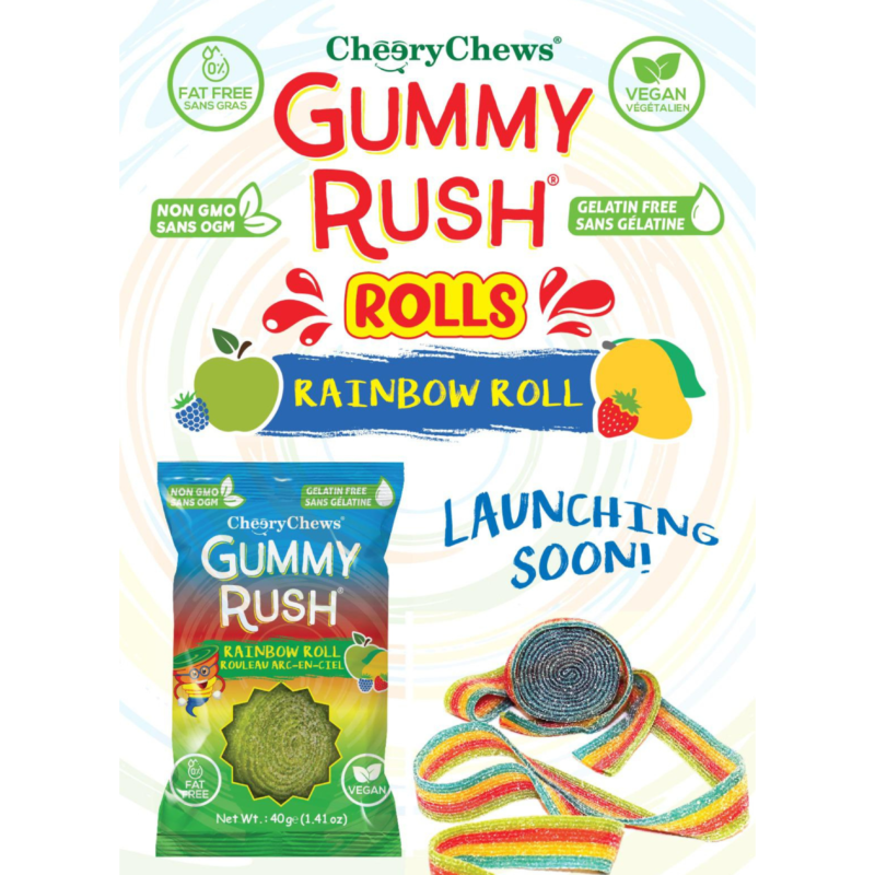 Gummy Rush 40gm Rainbow Roll GR-0032