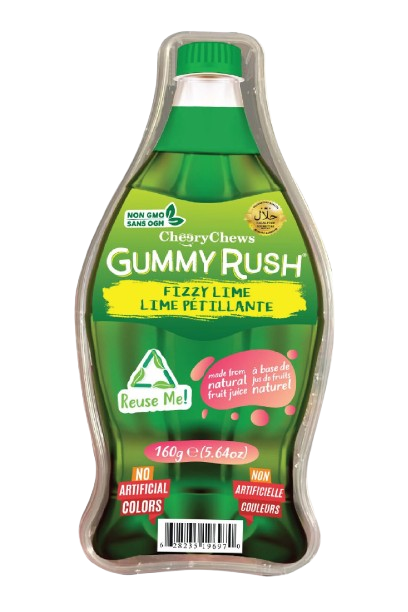 Gummy Rush Bottle Fizzy Lime GR-0023