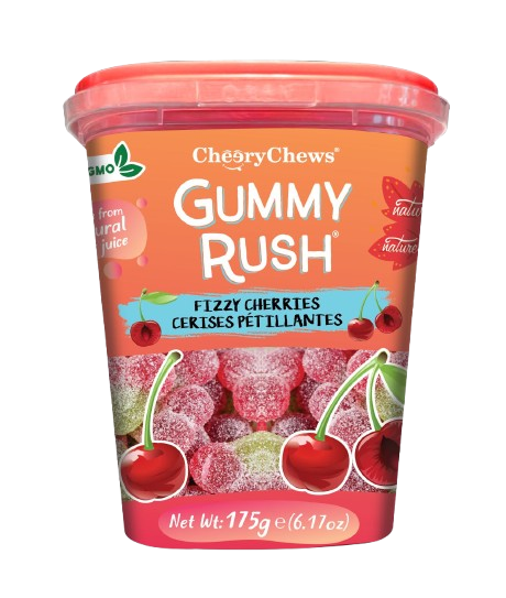 Gummy Rush 175gm Fizzy Cherries GR-0063
