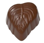 Chocolate Leaf Heart DXB-0027
